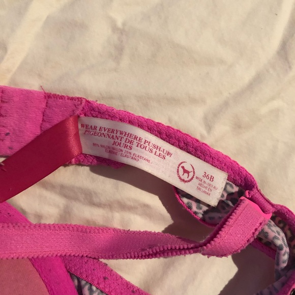 PINK cheetah print lush up bra - Picture 4 of 4